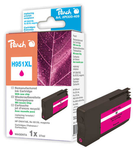 Peach  Tintenpatrone magenta HC kompatibel zu HP OfficeJet Pro 276 dw