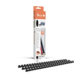 Peach  Binderücken 10mm, für 65 Seiten A4, schwarz, 25 Stück, R-PB410-02 